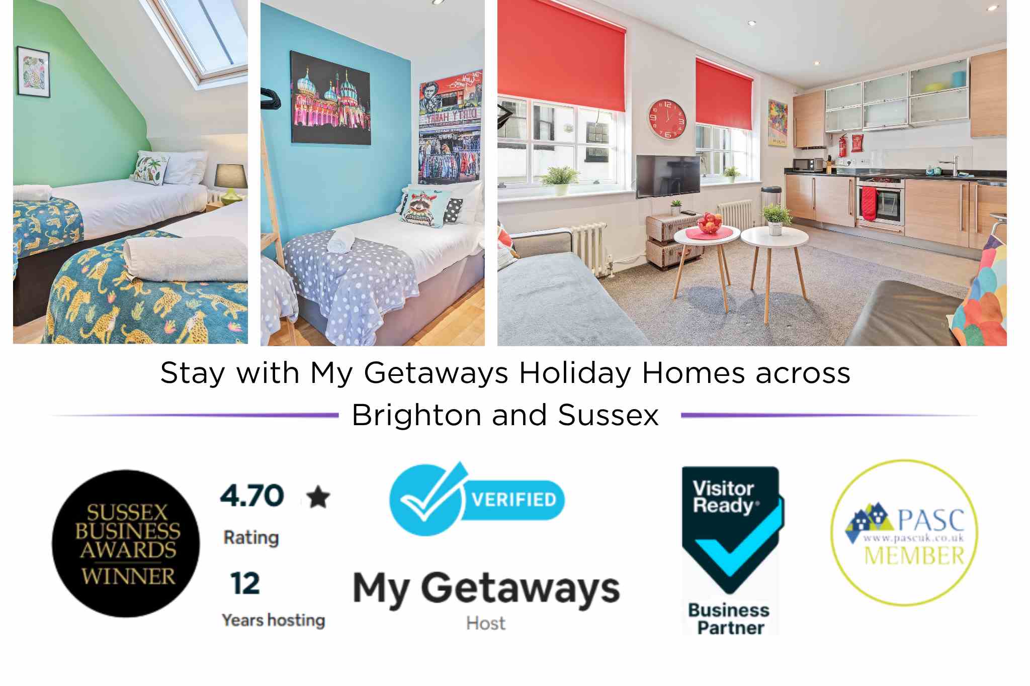 View Majestic Mews with Free Parking|By My Getaways in 3 The Auction Rooms, 28 Gloucester St, Brighton BN1 4EW Majestic Mews with Free Parking|By My Getaways in 3 The Auction Rooms, 28 Gloucester St, Brighton BN1 4EW - Property image 2 - VivreStays