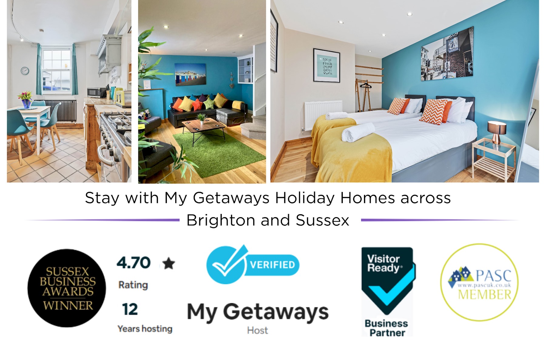 Pebble Mews Free Parking | By My Getaways in 9 Marine Terrace Mews, Brighton BN2 1AR - Property image 3 - VivreStays