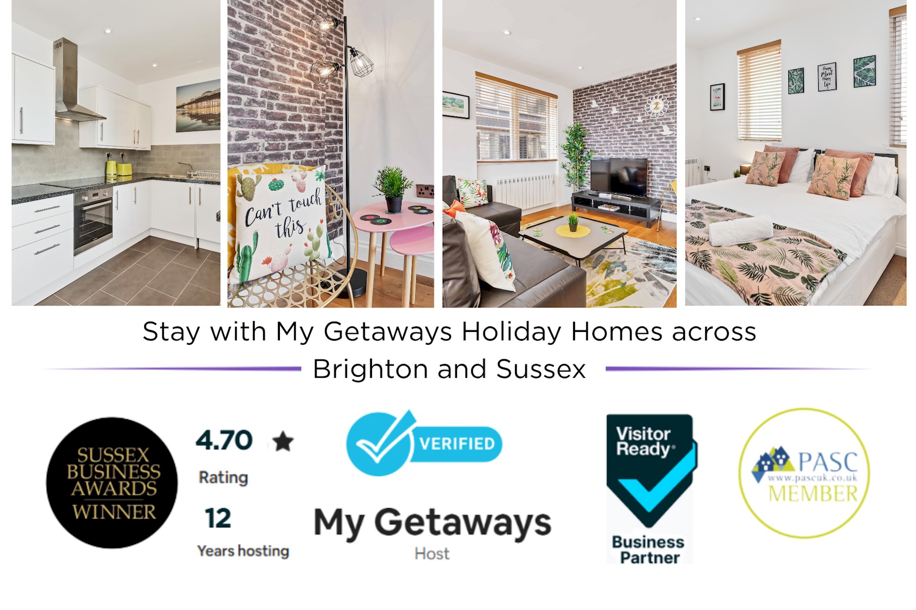 View Seaview Heights | By My Getaways in 7 Holcombe House High Street Brighton BN2 1RP Seaview Heights | By My Getaways in 7 Holcombe House High Street Brighton BN2 1RP - Property image 3 - VivreStays