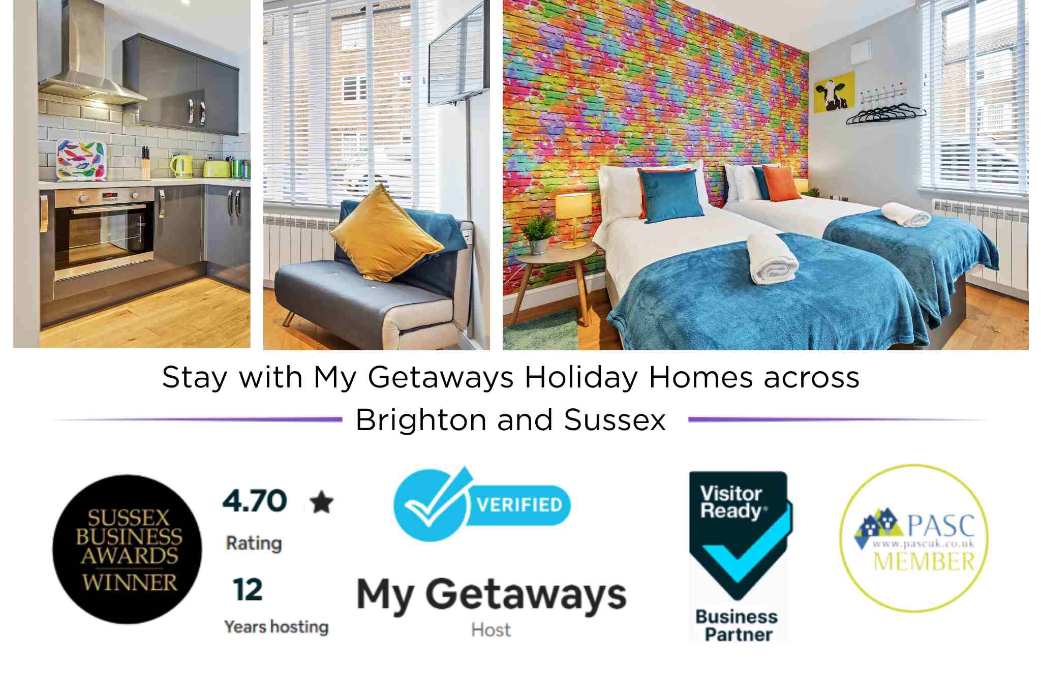 Rainbow Studio | By My Getaways in 2 Holcombe House High Street Brighton BN2 1RP - Property image 2 - VivreStays