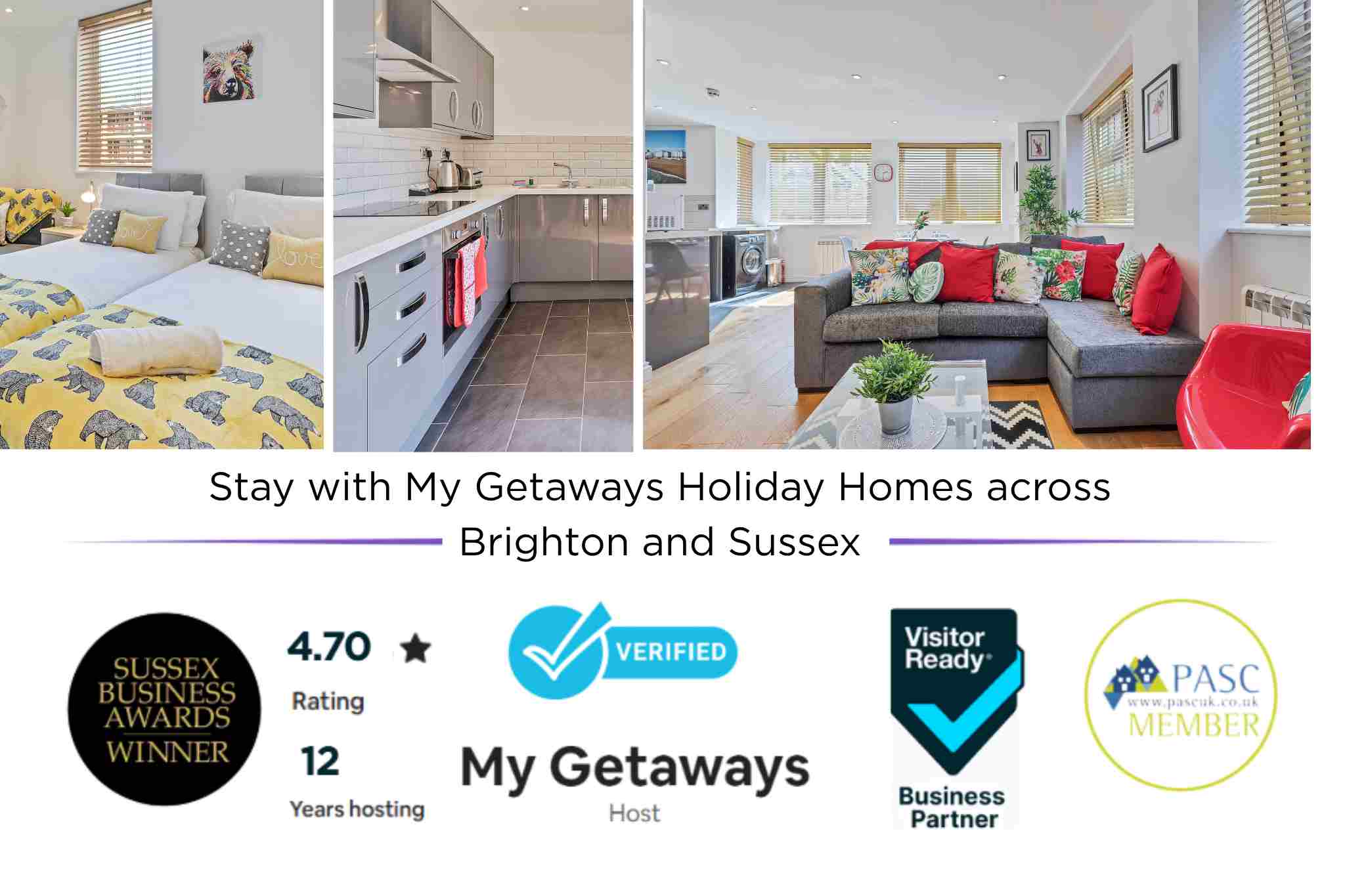View Urban Heights | By My Getaways in 5 Holcombe House, 31-32 High Street, Brighton BN2 1RP Urban Heights | By My Getaways in 5 Holcombe House, 31-32 High Street, Brighton BN2 1RP - Property image 3 - VivreStays