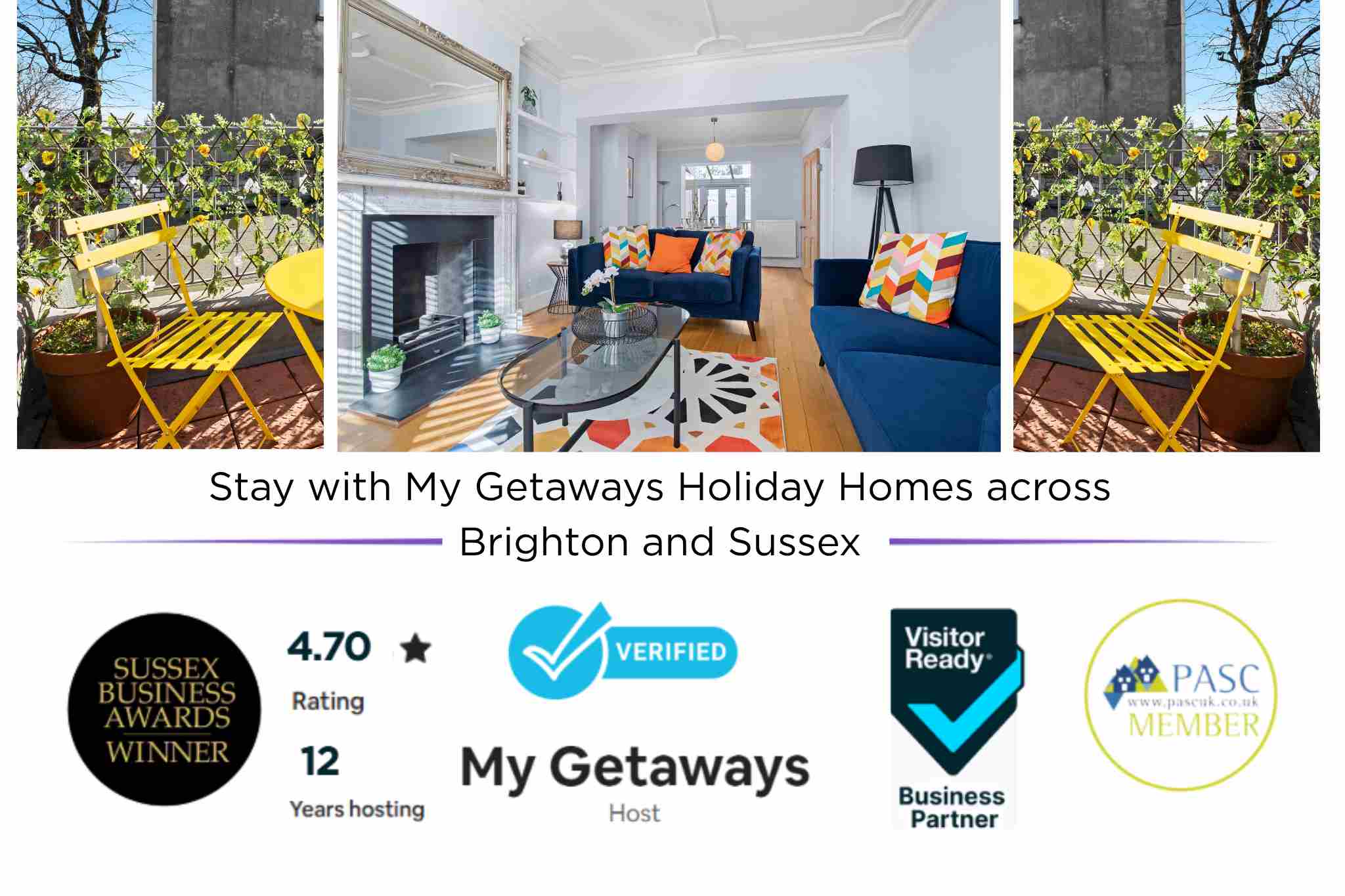 The Townhouse | By My Getaways | Free Parking in 112 Upper North Street, Brighton BN1 3FJ - Property image 2 - VivreStays
