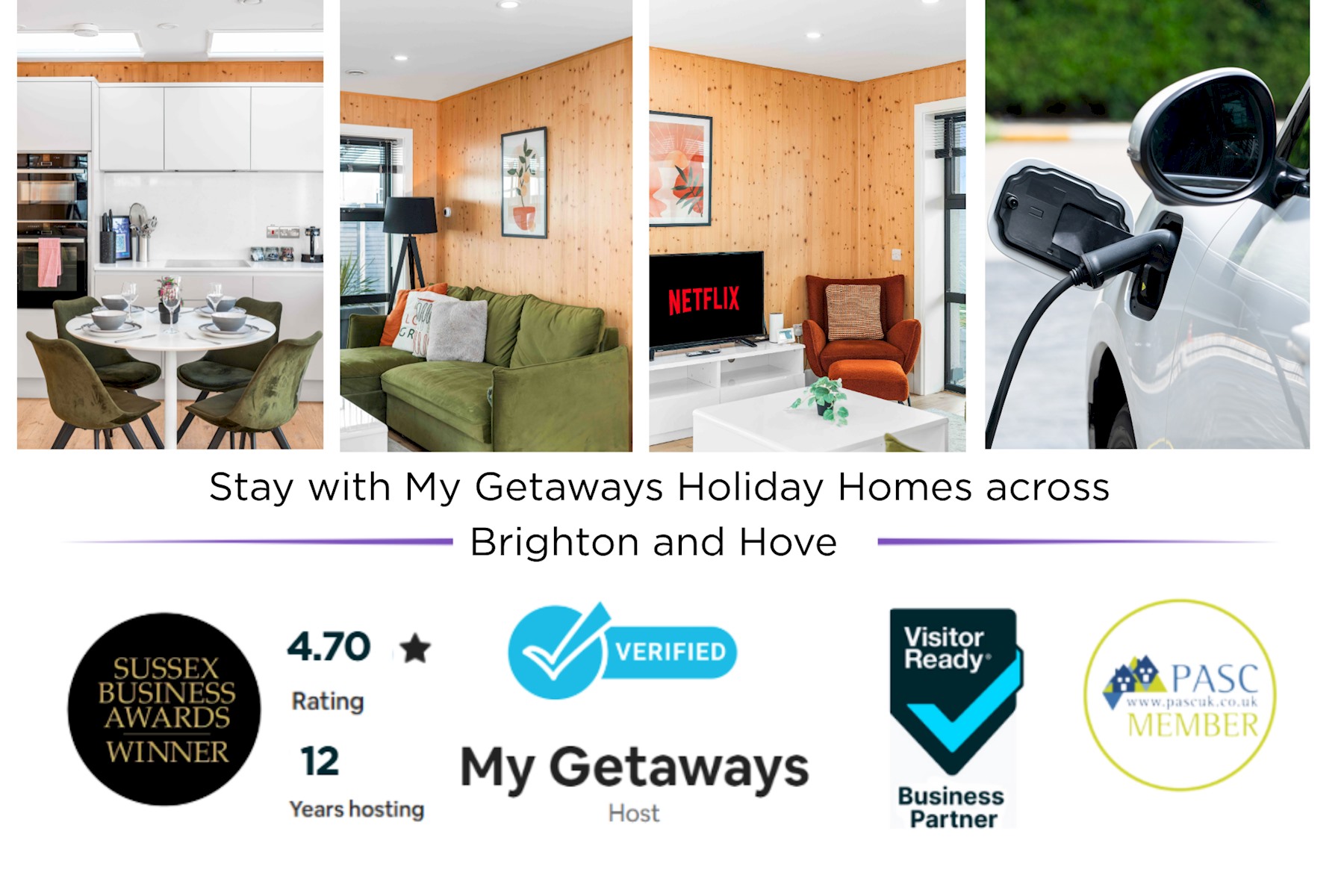 Green Mews 1 with Free Parking | By My Getaways in 1 Green Mews, Hogarth Rd, Hove BN3 5RH - Property image 2 - VivreStays