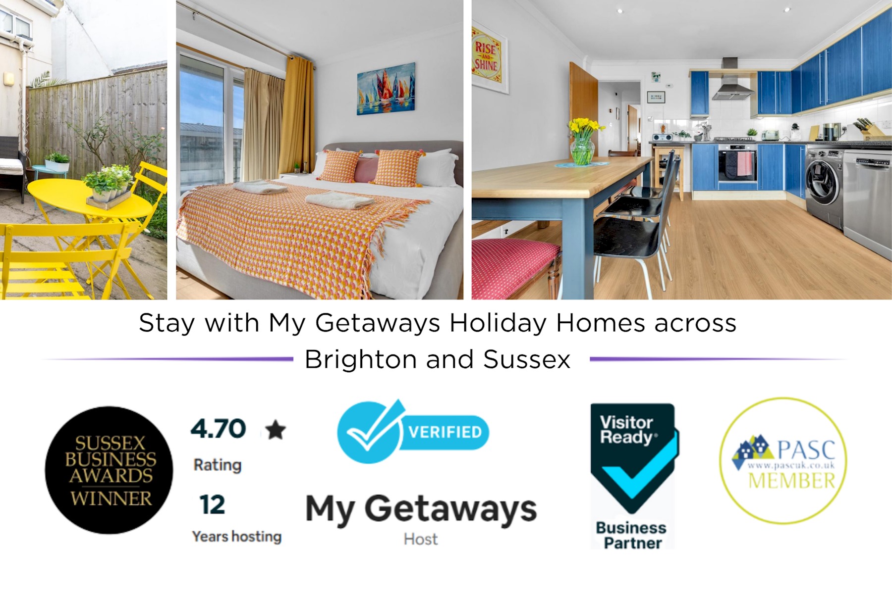 View Golden Sunset House Free Parking | By My Getaways in 2 Golden Lane Western Street Brighton BN1 2BN BN1 2BN Golden Sunset House Free Parking | By My Getaways in 2 Golden Lane Western Street Brighton BN1 2BN BN1 2BN - Property image 2 - VivreStays