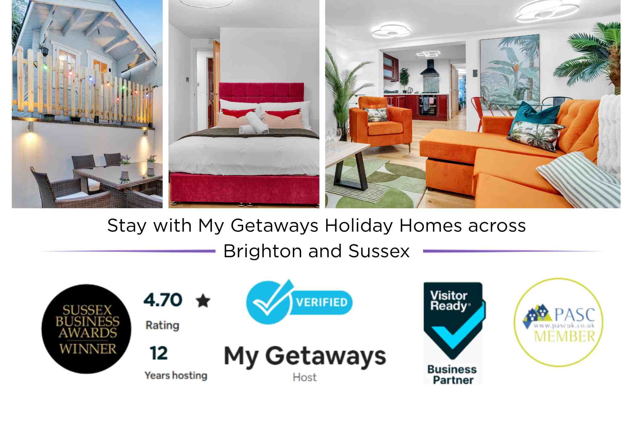 Beach Hut Hideaway | By My Getaways in Flat 1, 24 Upper Rock Gardens, Kemptown, Brighton, East Sussex BN2 1QE - Property image 2 - VivreStays