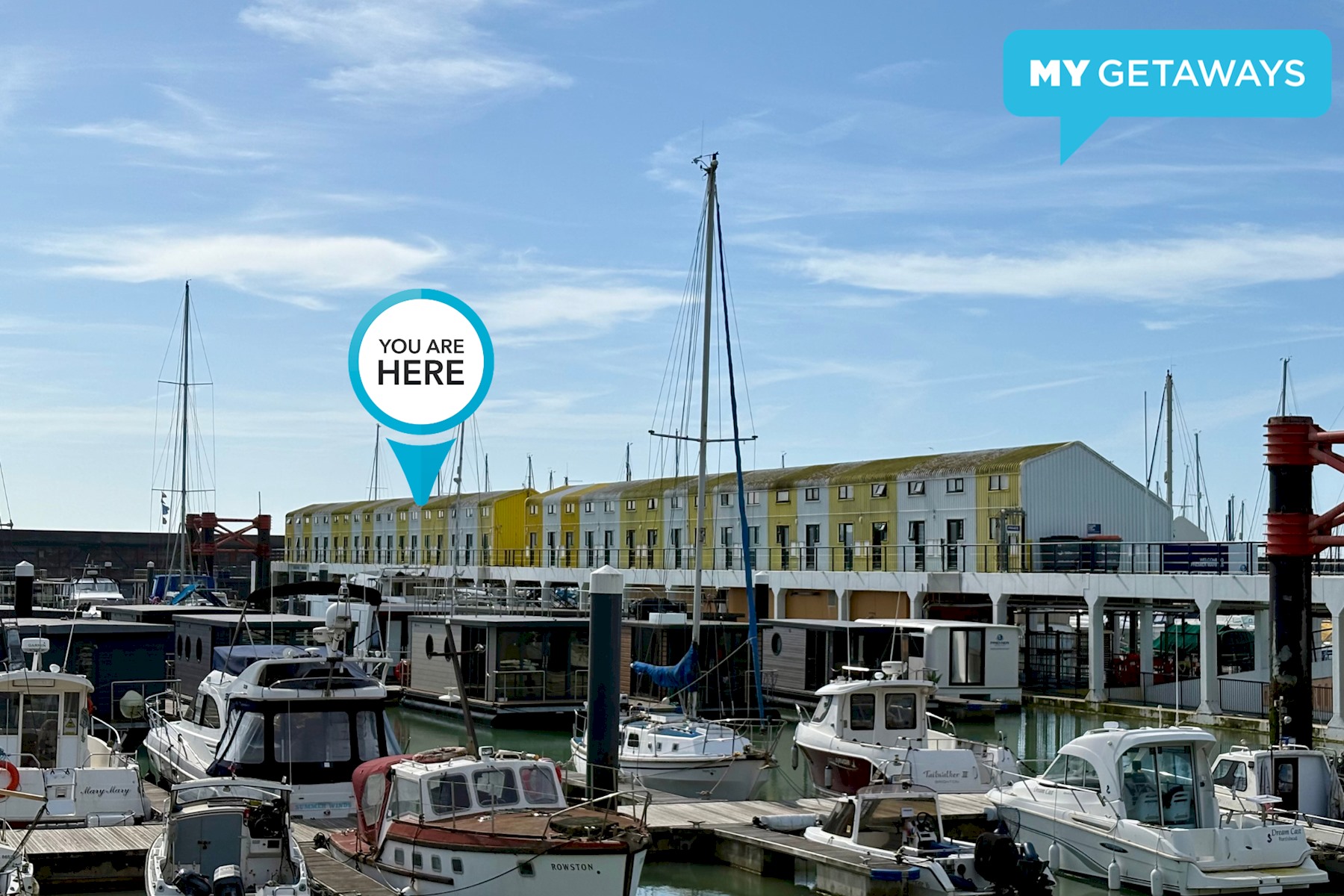 View Brighton Water Cabin Free Parking|By My Getaway in 59 Eastern Concourse, Brighton Marina Village, Brighton BN2 5UQ Brighton Water Cabin Free Parking|By My Getaway in 59 Eastern Concourse, Brighton Marina Village, Brighton BN2 5UQ - Property image 3 - VivreStays