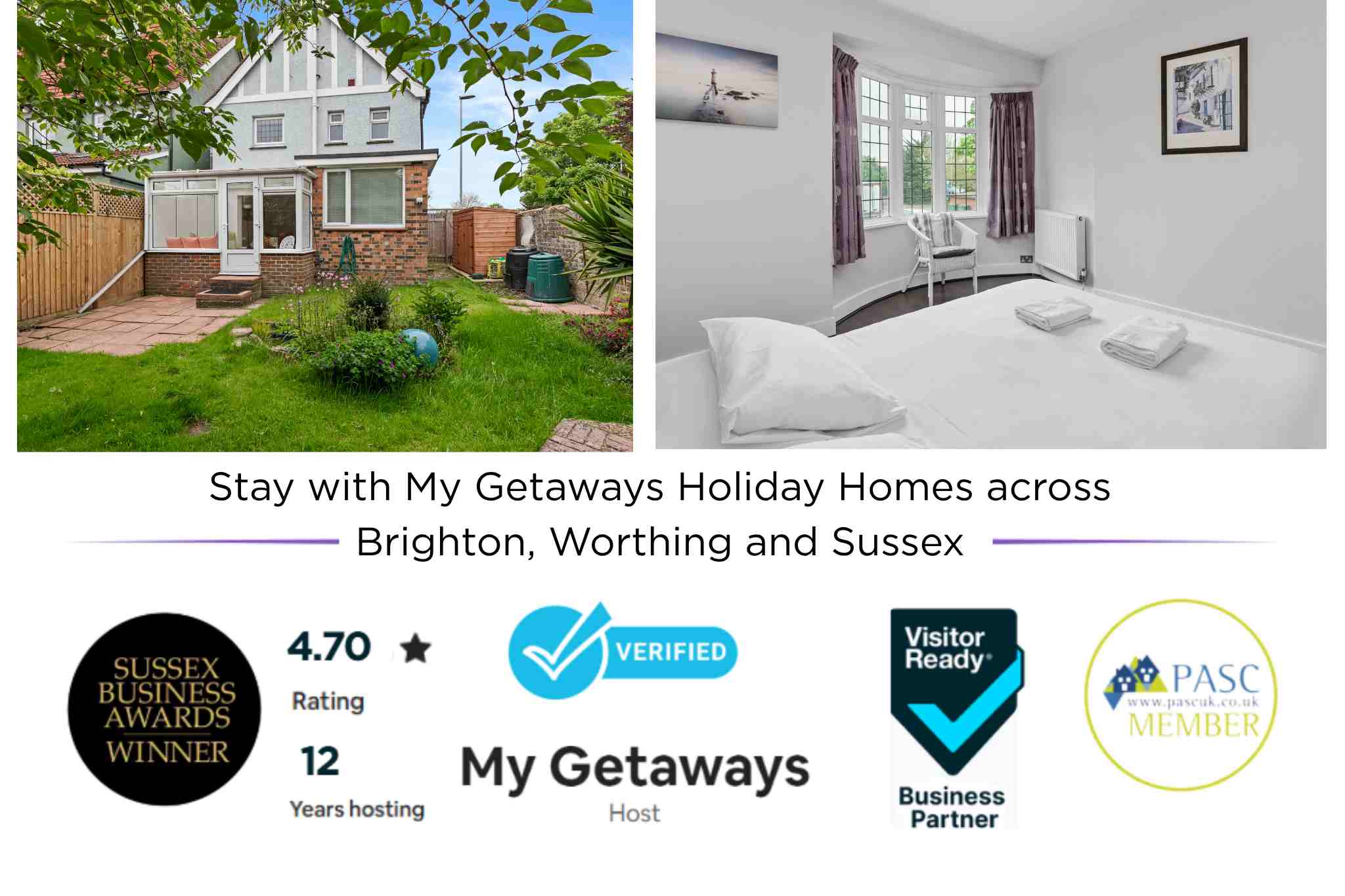 View Pebble Corner with Free Parking | By My Getaways in 74 Madeira Avenue, Worthing BN112BA Pebble Corner with Free Parking | By My Getaways in 74 Madeira Avenue, Worthing BN112BA - Property image 2 - VivreStays