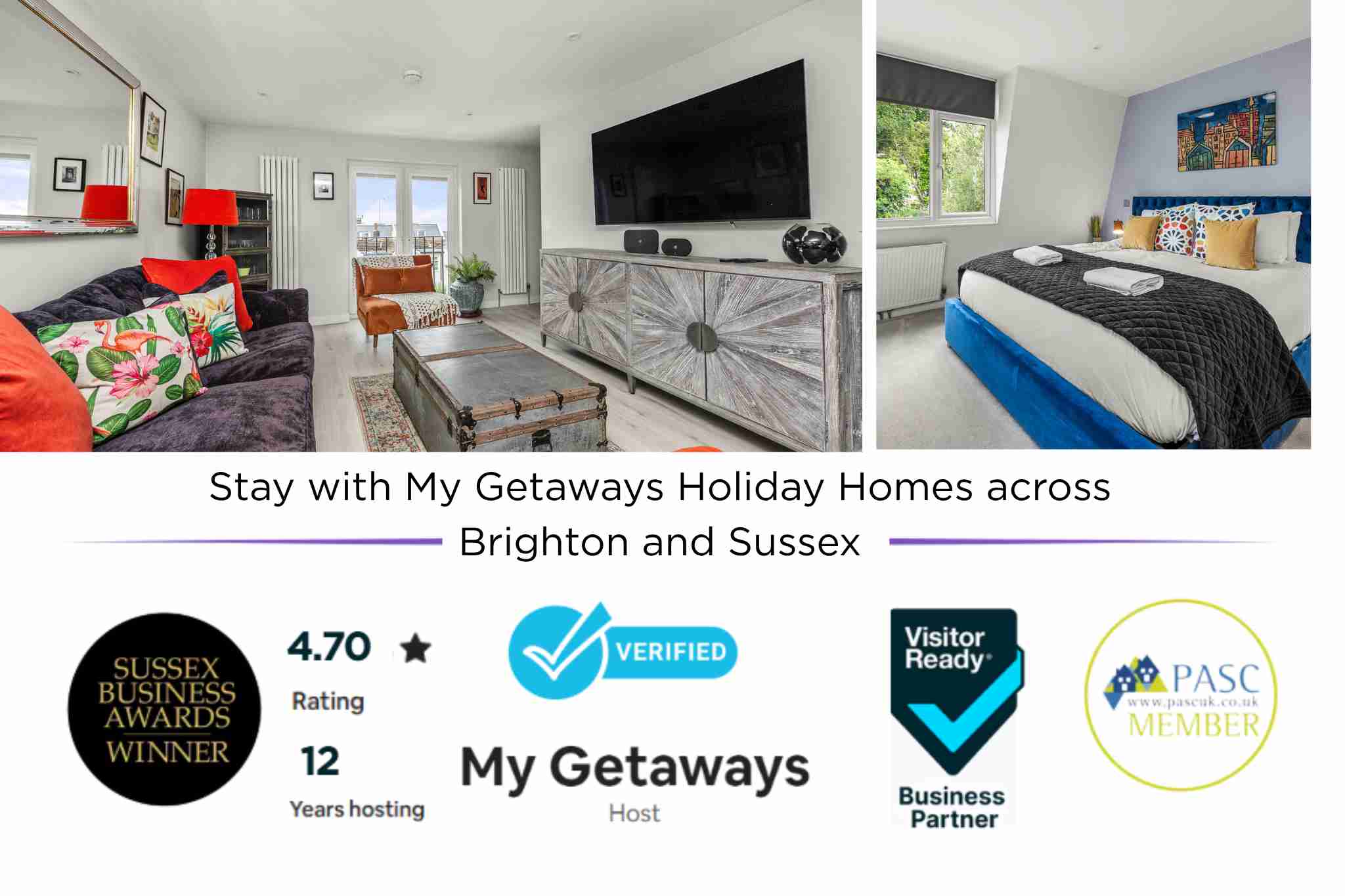 View Sunset Townhouse with Parking in 5 Kew Street, Brighton, East Sussex BN1 3LG Sunset Townhouse with Parking in 5 Kew Street, Brighton, East Sussex BN1 3LG - Property image 2 - VivreStays