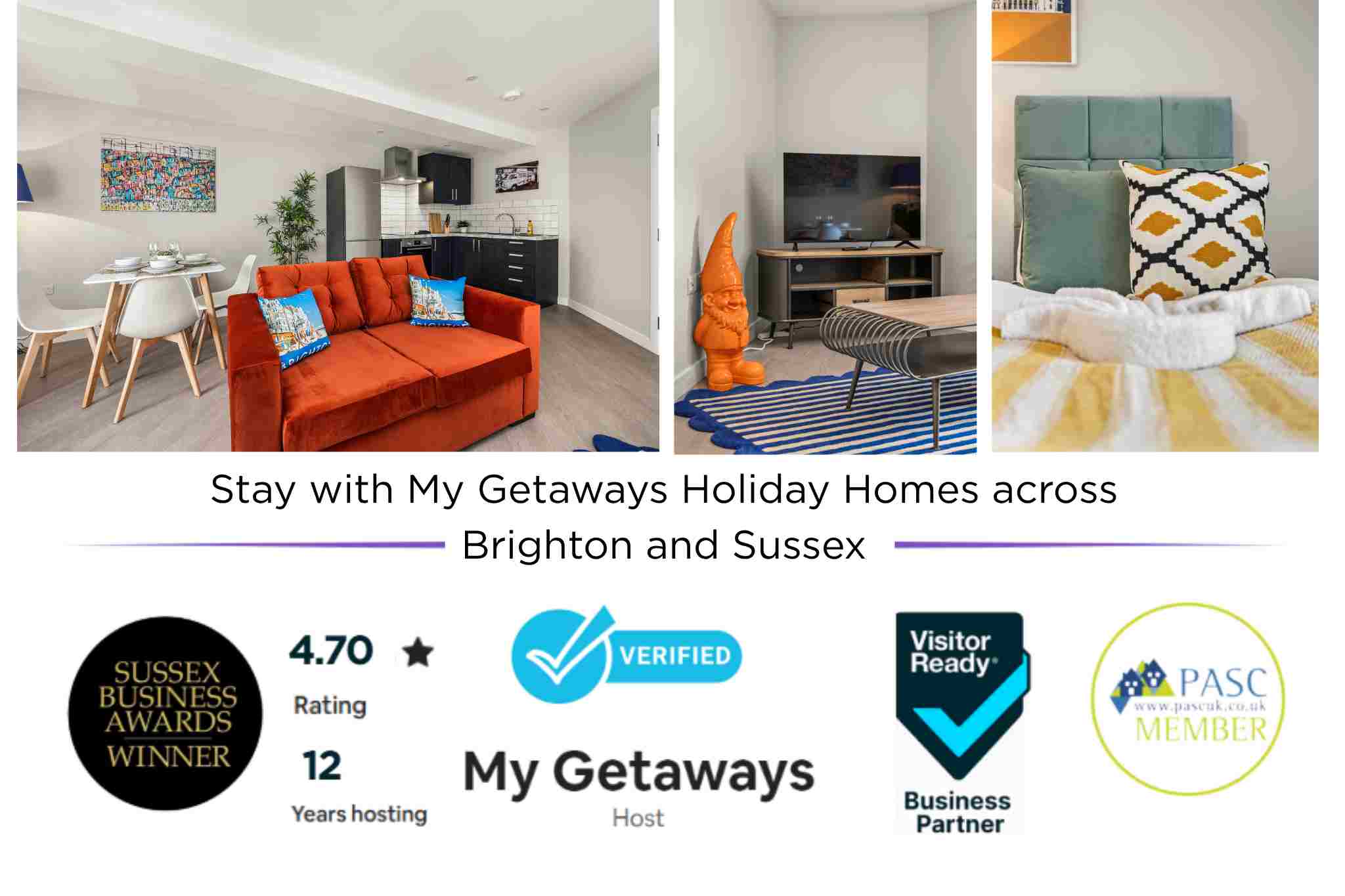 Buzzing Brighton Apartment 3 | By My Getaways in Flat 3, 33 Richmond Place, Brighton BN2 9NA - Property image 2 - VivreStays