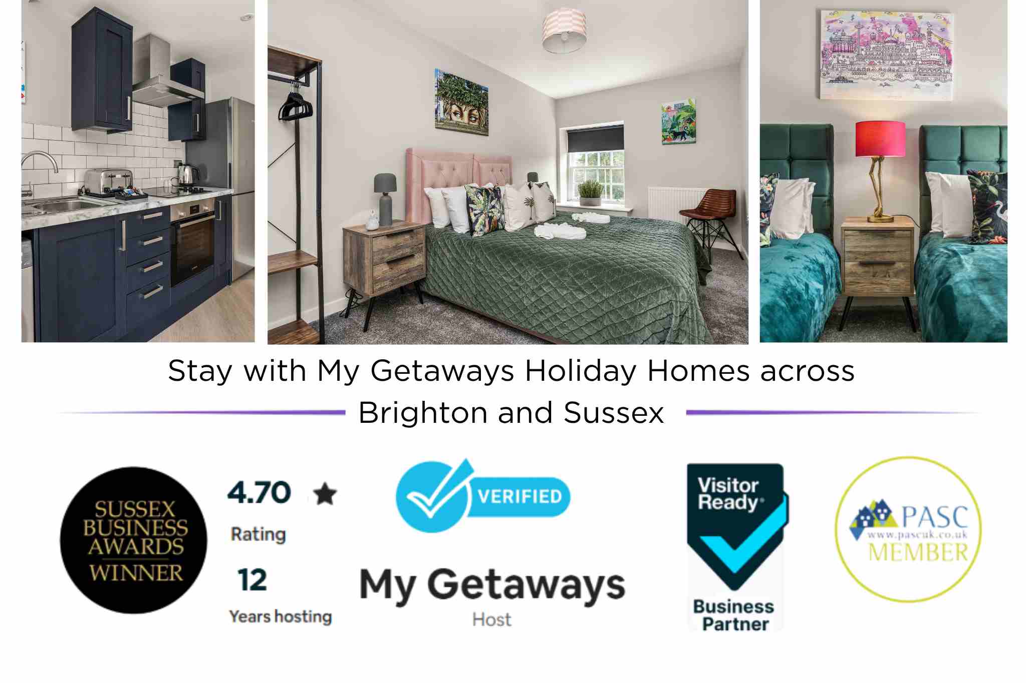 Buzzing Brighton Apartment 4 | By My Getaways in Flat 4, 33 Richmond Place, Brighton BN2 9NA - Property image 2 - VivreStays