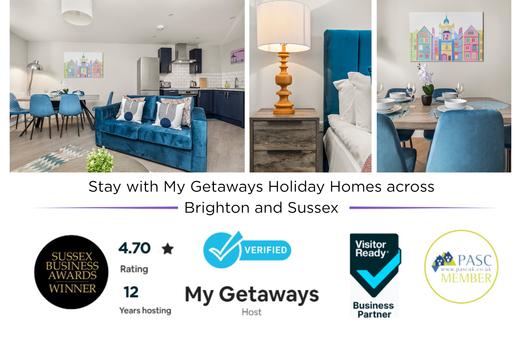 View Buzzing Brighton Apartment 1 | By My Getaways in Flat 1, 33 Richmond Place, Brighton BN2 9NA Buzzing Brighton Apartment 1 | By My Getaways in Flat 1, 33 Richmond Place, Brighton BN2 9NA - Property image 2 - VivreStays
