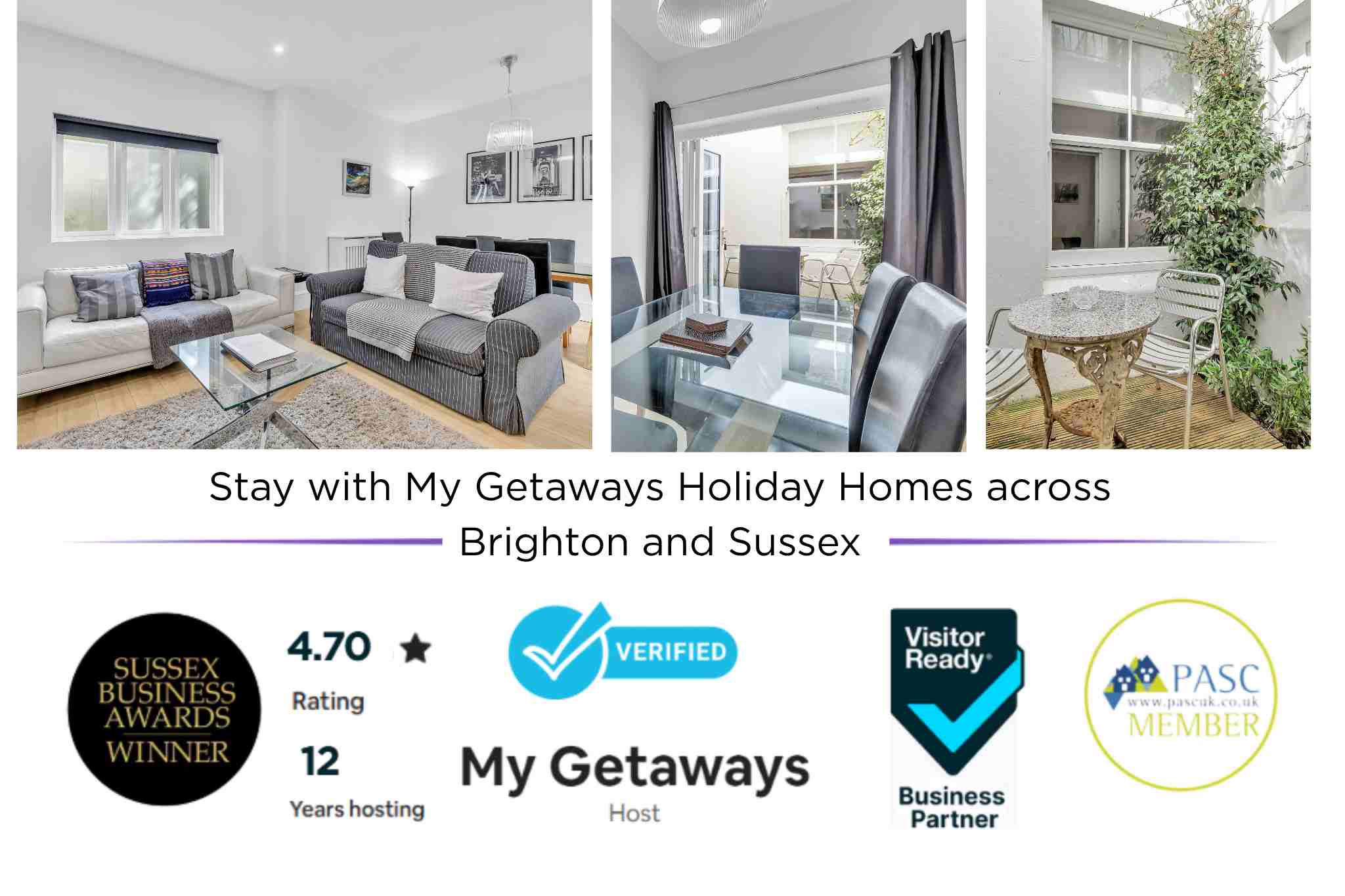The Coastal Den | By My Getaways in Lower Ground Floor 42A Upper Rock Gardens, Brighton BN2 1QF Bn2 1QF - Property image 2 - VivreStays