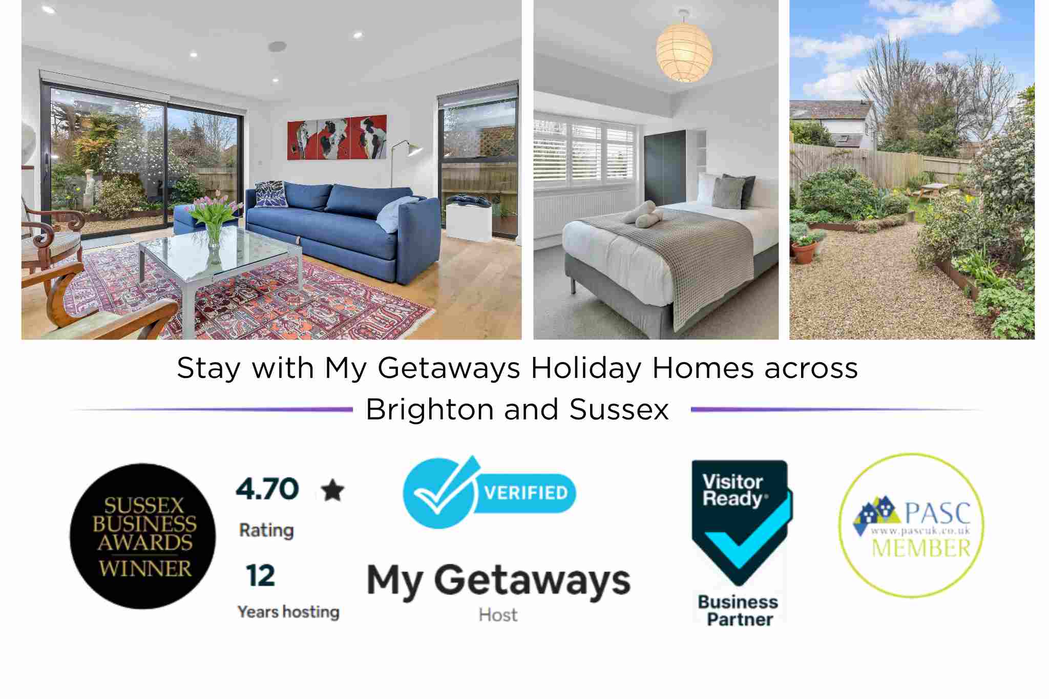 Artist Haven with Parking  | By My Getaways in 92 Overhill Drive Brighton BN1 8WJ - Property image 2 - VivreStays