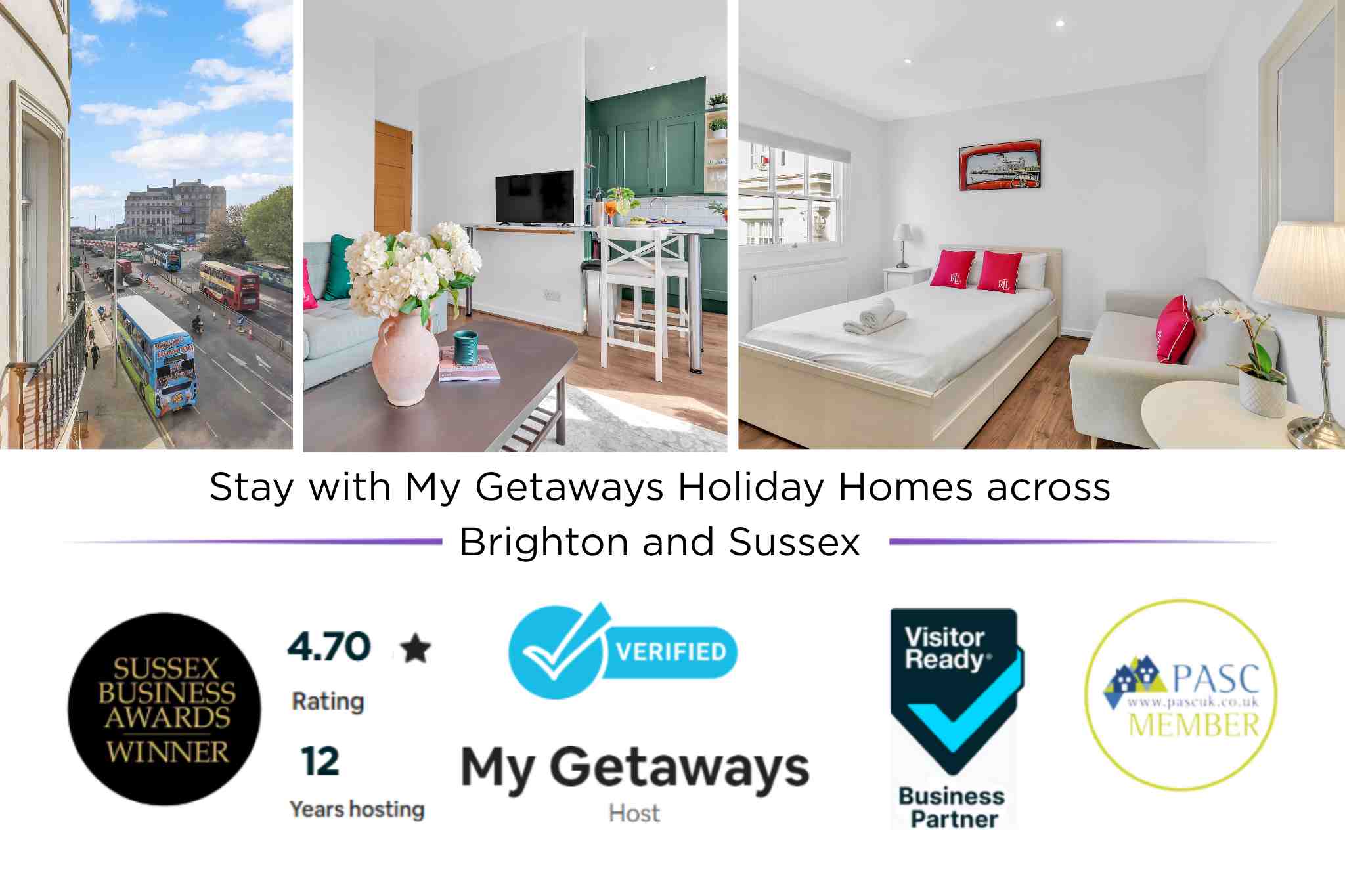 View Slice of Brighton With Seaviews | By My Getaways in 19 old Steine Brighton BN1 1EL Slice of Brighton With Seaviews | By My Getaways in 19 old Steine Brighton BN1 1EL - Property image 2 - VivreStays