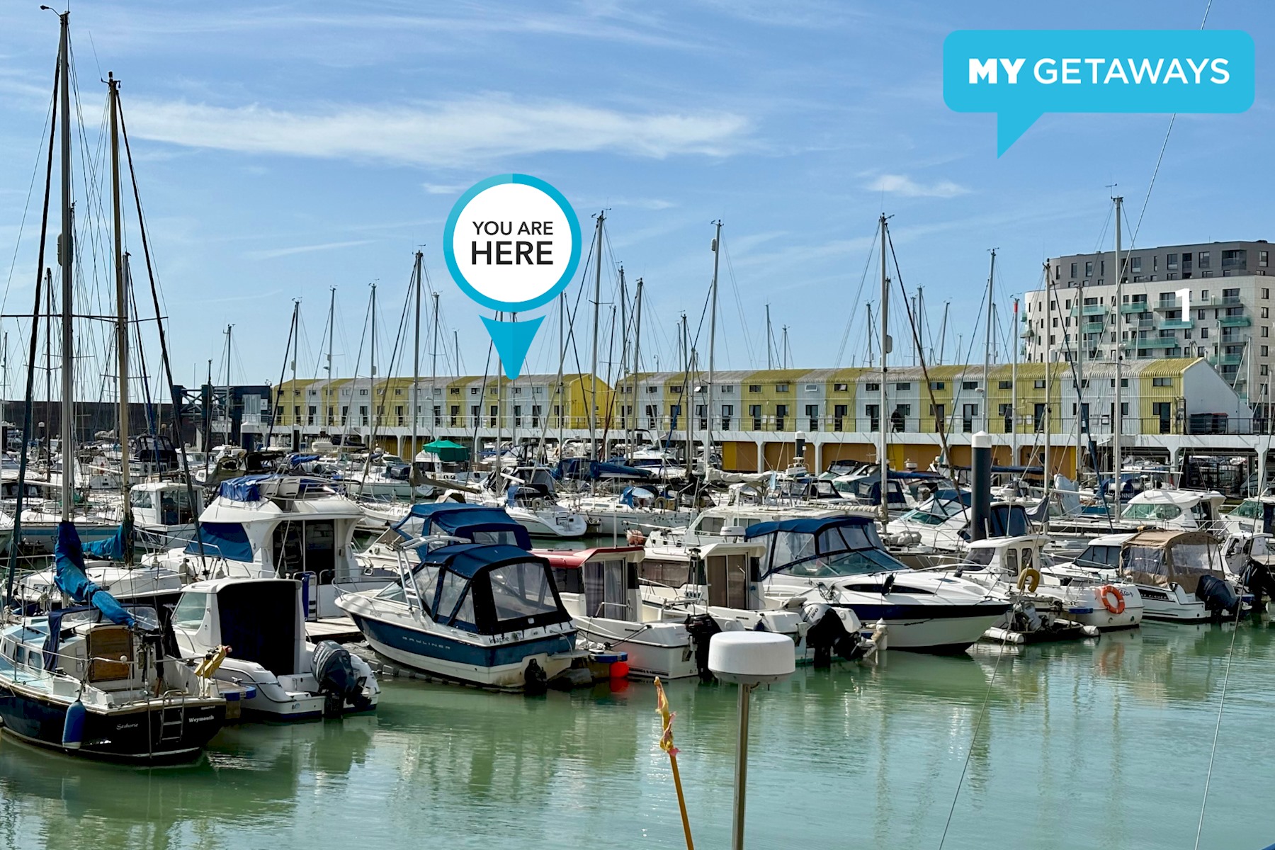 On the Water 7| Free Parking | By My Getaways in 21 Western Concourse, Brighton Marina Village, Brighton BN2 5UP - Property image 3 - VivreStays