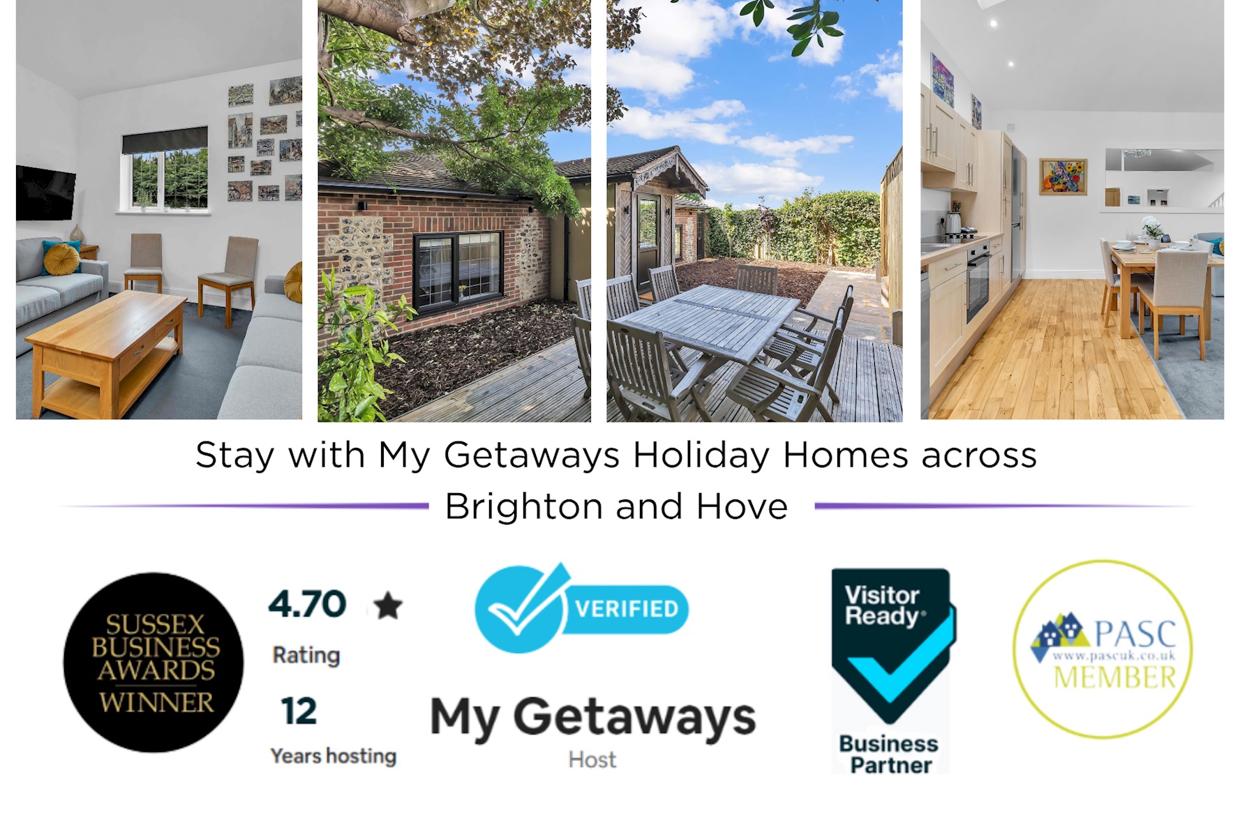 Garden Lodge With Parking  | By My Getaways in Rose Cottage, Bazehill Rd, Rottingdean, Brighton and Hove, Maddalena BN2 7DB - Property image 2 - VivreStays