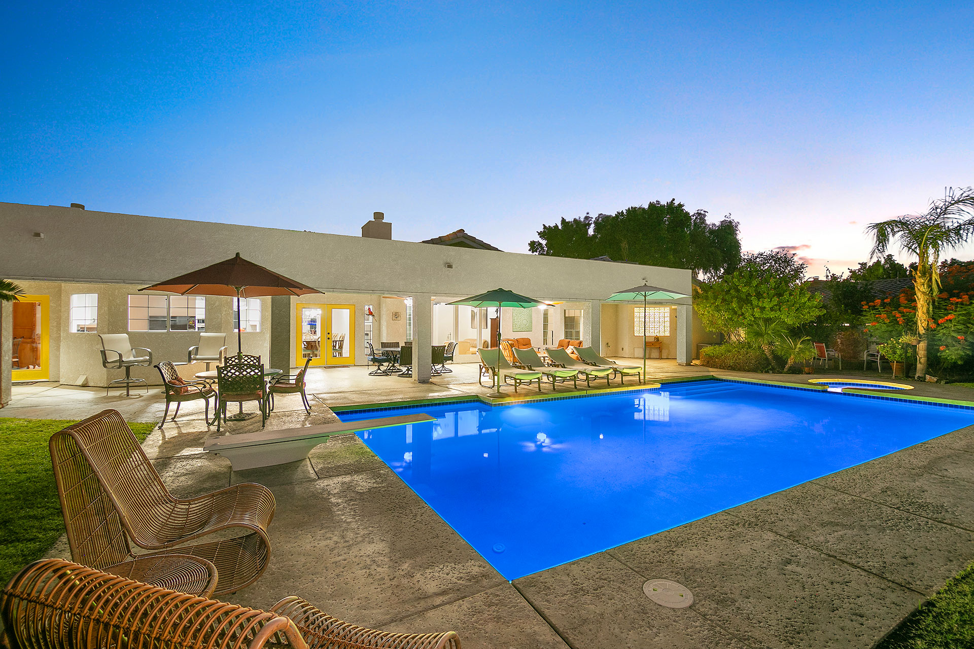 Palm View Ranch 1 Acre Mini Resort w/ Pool & Volleyball!