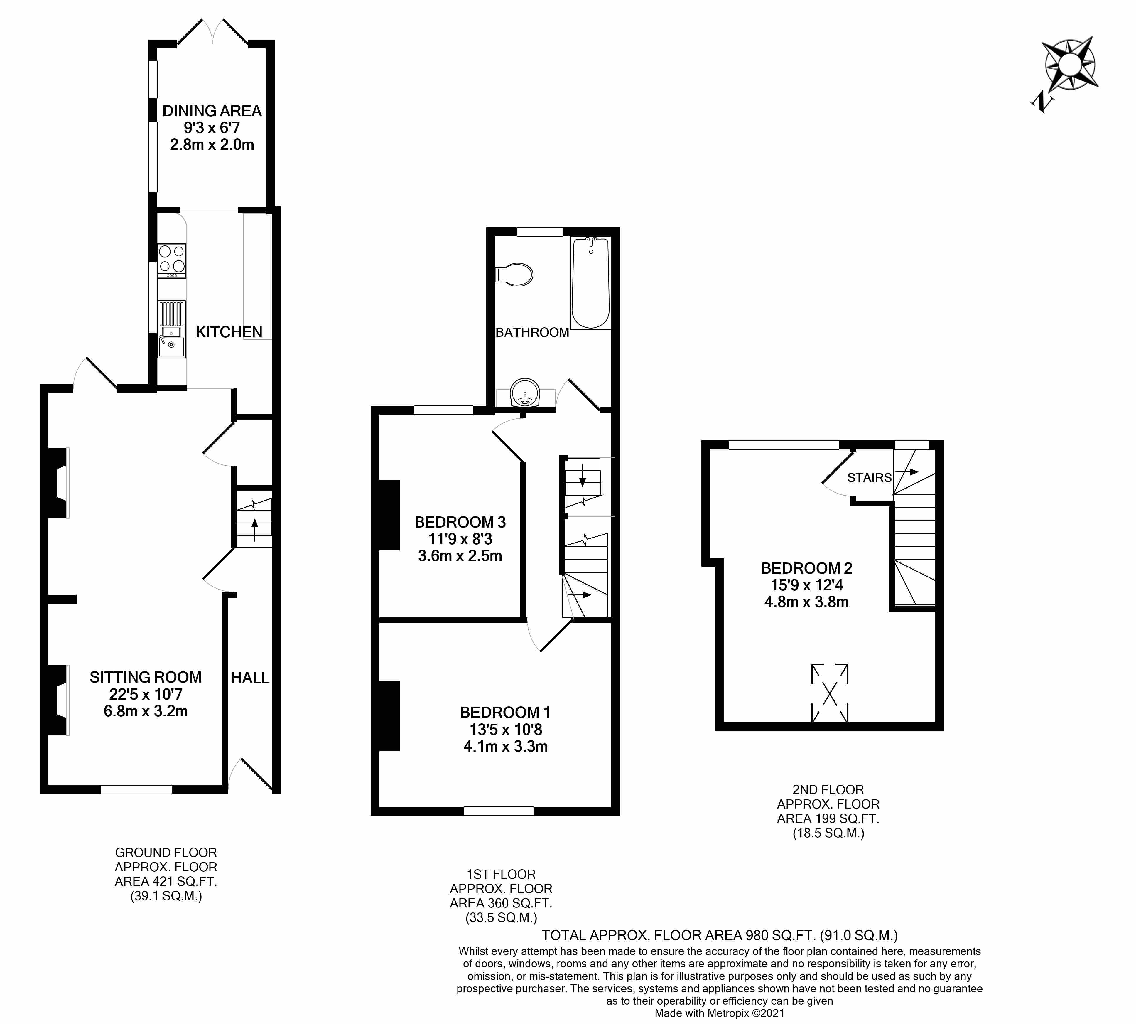 3-Bed Cosy Bookbinder House in Jericho Oxford in 6 Victor Street OX2 6BT - Property image 5 - VivreStays