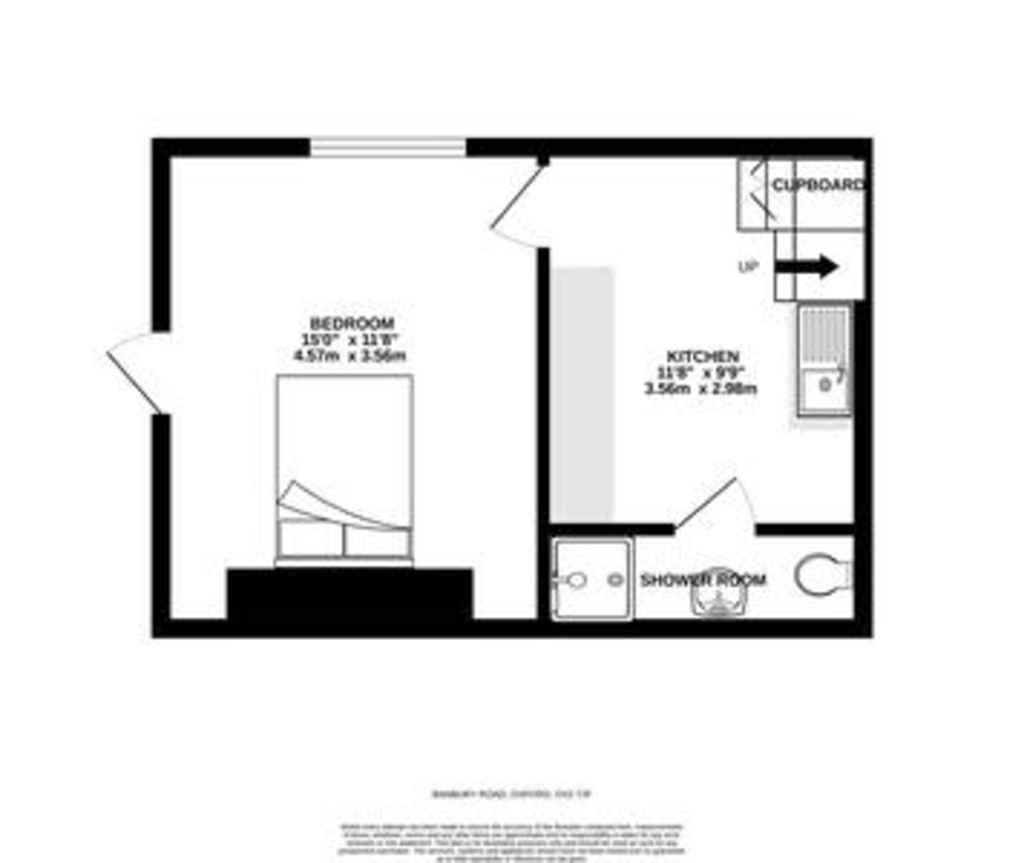 Basement Studio in Summertown with kitchenette