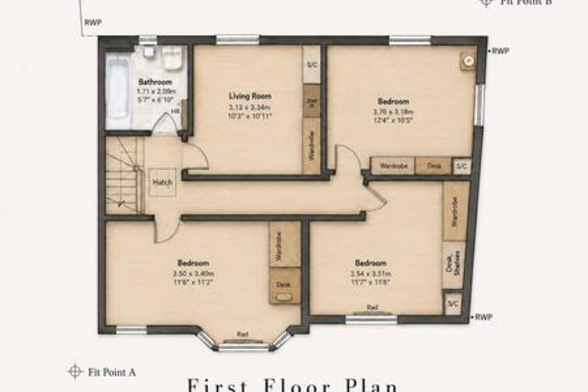 View Comfortable 5-BR Home near Headington Oxford in 1 Collinwood Road OX3 8HH Comfortable 5-BR Home near Headington Oxford in 1 Collinwood Road OX3 8HH - Property image 8 - VivreStays
