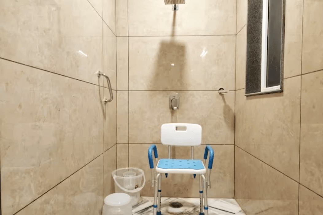 Bath chair for the bathroom can help individuals with mobility issues to take shower. 