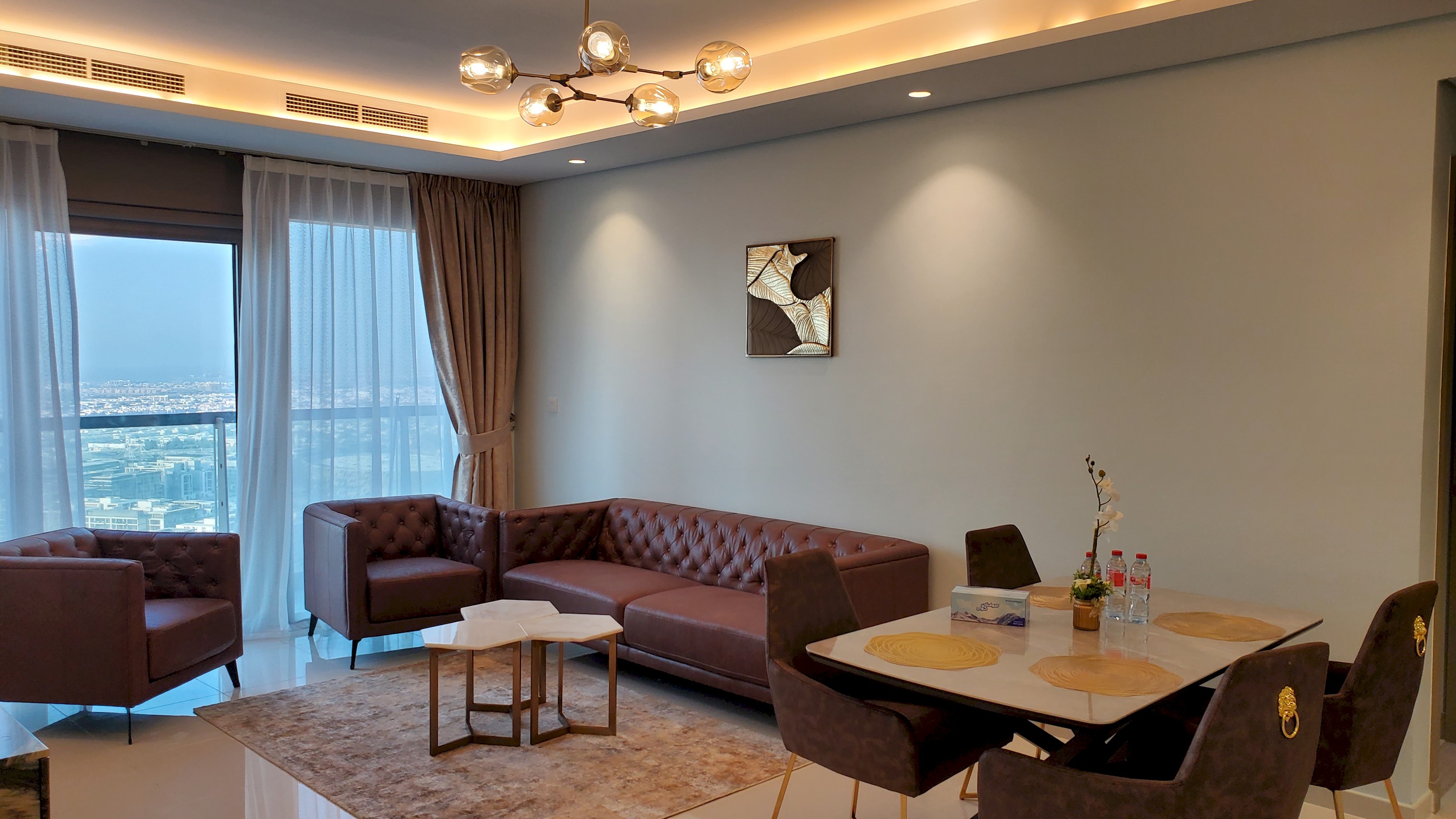 Modern 3 BR with Full Burj Khalifa and Sea View