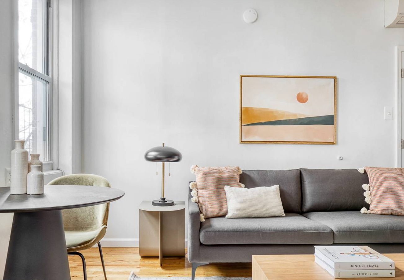 Bright Living Area And Well-equipped Kitchen - Charming Stylish Retreat - Queens, NY