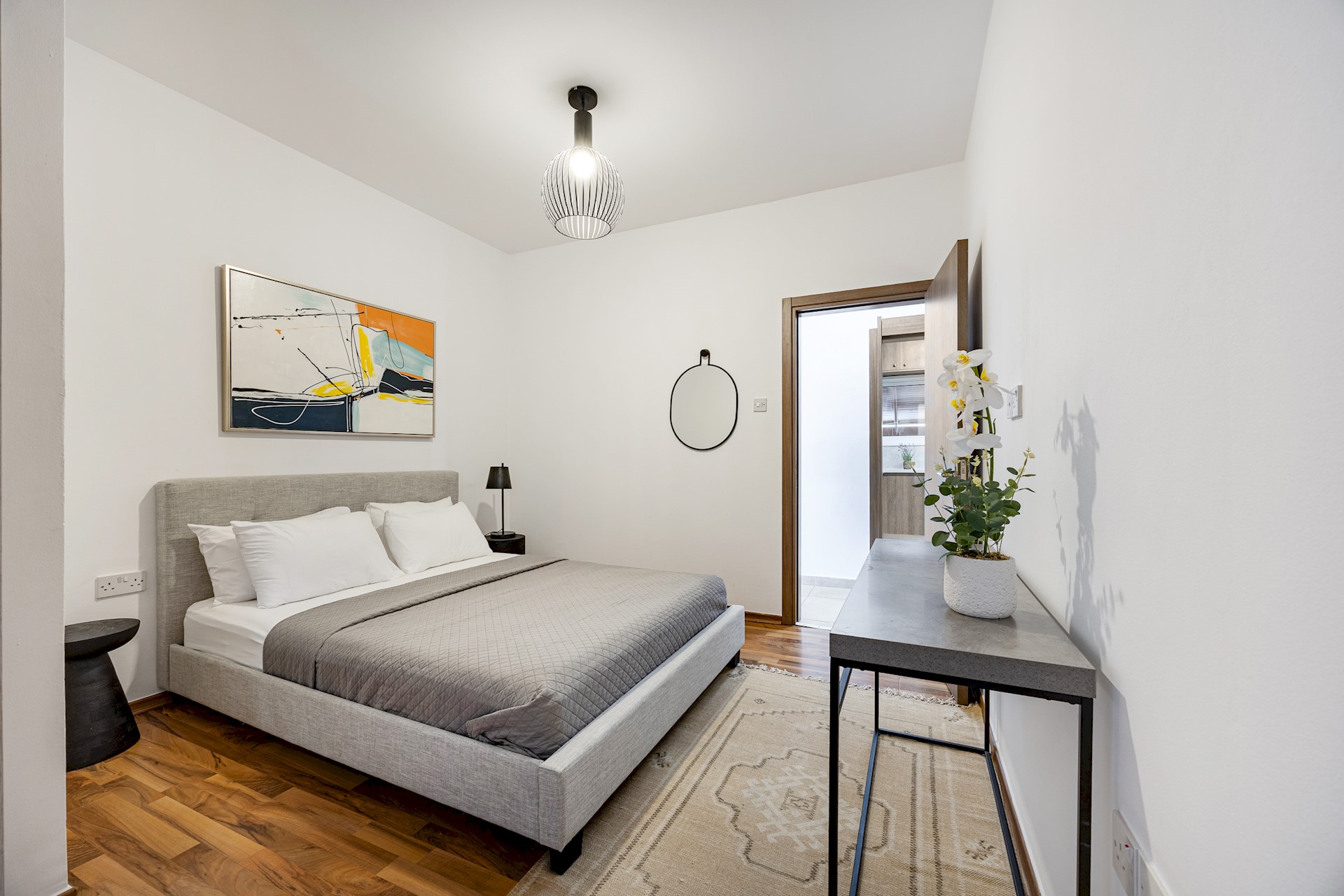 Gordonos – Modern 3Bed Apartment with Large Garden - living area in Limassol, Cyprus